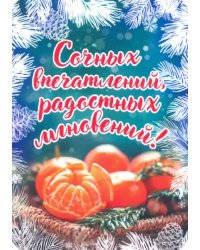 Магнит плоский &quot;Сочных впечатлений..&quot;, 70х100 мм