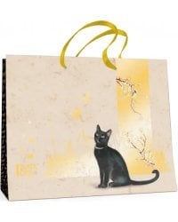 Пакет подарочный &quot;Черные кошки&quot; (32,5x26x13 см)