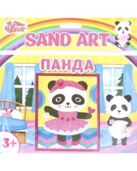 Картинка из песка. Панда