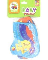 Мягкие пазлы. Baby puzzle. Транспорт, 4 картинки