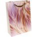 Пакет подарочный &quot;Розовые перья&quot;, 18х24х8,5 см