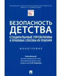 Безопасность детства. Социальные проблемы и правовые способы их решения. Монография