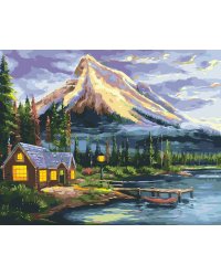Картина по номерам на подрамнике Color KIT &quot;Дом у реки&quot;, 40х50 см