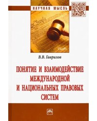 Понятие и взаимодействие международной и национальных правовых систем