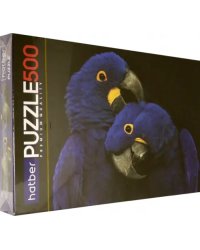 Пазл Premium. Два синих попугая, 500 элементов