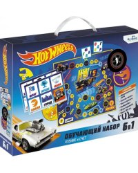 Обучающий набор 6 в 1 &quot;Hot wheels. Чтение и счёт 2 ступень&quot;