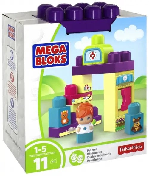 Конструктор Mega Bloks. Маленький игровой набор, 11 деталей