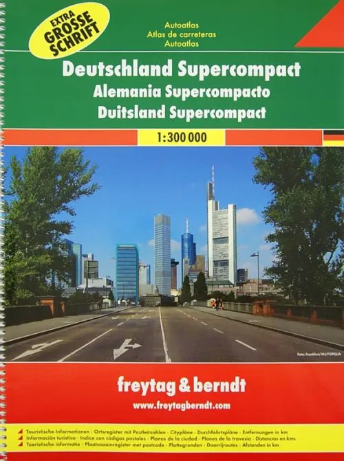Deutschland Supercompact. Autoatlas 1:300 000
