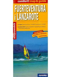 Fuerteventura i Lanzarote map &amp; guide 1:150000
