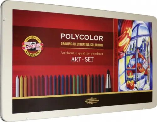 Набор графических материалов со стержнями для цангового карандаша Polycolor, 32 предмета