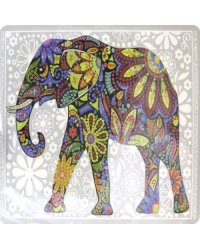 Алмазная мозаика &quot;Разноцветный слон&quot;, 20х20 см
