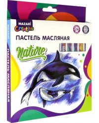 Пастель масляная NATURE, 24 цвета