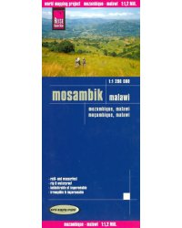 Mosambik. Malawi. 1:1 200 000