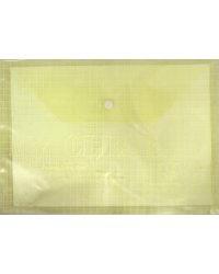 Папка на кнопке (А4, пластиковая, желтая) (CY209-12-Y)