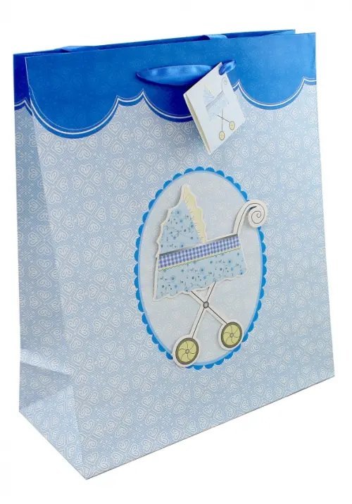 Пакет подарочный бумажный &quot;Baby Carriage&quot; Дизай в ассортименте (07B-0014/15/16/17)
