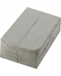 Пластилин скульптурный, серый, 1 кг