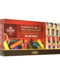 Пастель сухая художественная Toison d`Or Soft 8544, половинки, 24 цвета
