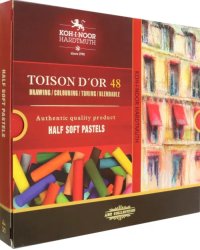Пастель сухая художественная Toison d`Or Soft 8546, половинки, 48 цветов