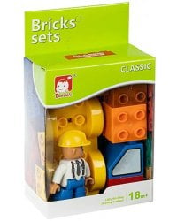 Конструктор с крупными деталями Bricks sets. Стройка