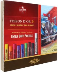 Пастель сухая художественная Toison d`Or Extra Soft 8554, 24 цвета
