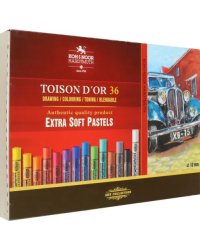 Пастель сухая художественная Toison d`Or Extra Soft 8555, 36 цветов