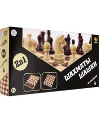 Шахматы и шашки магнитные 2 игры в 1