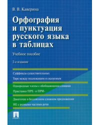 Орфография и пунктуация русского языка в таблицах. Учебное пособие