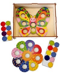 Игра-мозаика Бабочка с цветочком