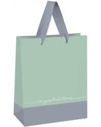 Пакет подарочный Gray-mint
