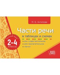 Русский язык. 2-4 классы. Части речи в таблицах и схемах