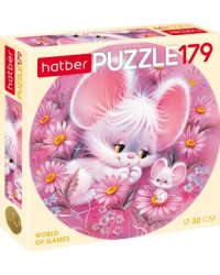 Puzzle-179 Пушистики, круглый