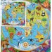 Пазл-80 Карта мира. Животные
