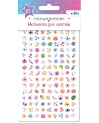 Набор детских наклеек для ногтей Цветочки