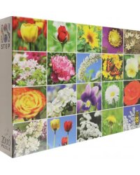 Puzzle-2000 Цветы. Коллаж