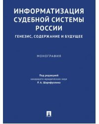 Информатизация судебной системы России. Генезис, содержание и будущее. Монография