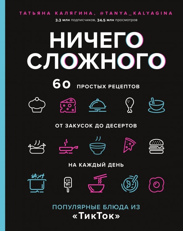 Ничего сложного. 60 простых рецептов от закусок до десертов на каждый день. Популярные блюда