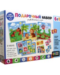 Baby Games. Подарочный набор 6 в 1. Развивающие игры. Лото, домино, мемо, пазлы