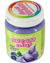 Cream-Slime с ароматом черничного йогурта