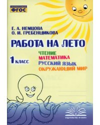 Чтение. Математика. Русский язык. Окружающий мир. 1 класс. Работа на лето