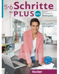 Neu Schritte Plus 5+6. Mediepaket, 6 Audio-CDs + DVD. Deutsch als Zweitsprache