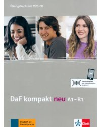 DaF kompakt neu A1-B1. Deutsch als Fremdsprache für Erwachsene. Übungsbuch mit Audios