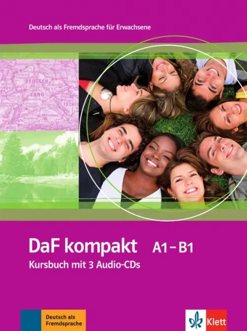 DaF kompakt A1-B1. Deutsch als Fremdsprache für Erwachsene. Kursbuch mit 3 Audio-CDs