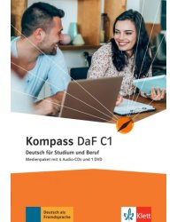 Kompass DaF C1. Deutsch für Studium und Beruf. Medienpaket mit 4 Audio-CDs + DVD