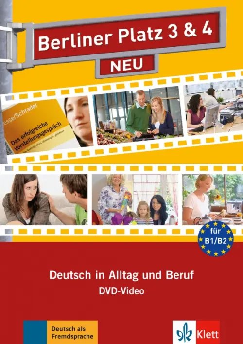 Berliner Platz 3 &amp; 4 NEU. B1-B2. Deutsch im Alltag. DVD-Video