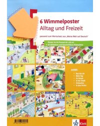 Wimmelposter Alltag und Freizeit. passend zum Wortschatz aus Meine Welt auf Deutsch. 6 Poster