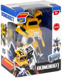 Трансформер BONDIBOT 2 в 1. Робот-автобус, желтый