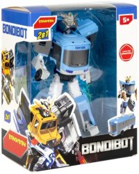 Трансформер BONDIBOT 2 в 1. Робот-автобус, синий