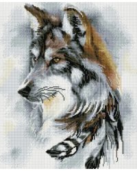 Алмазная мозаика Волчья мудрость