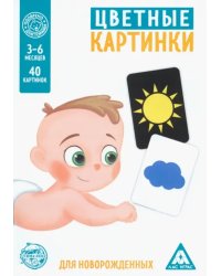 Цветные картинки для новорождённых. 40 картинок