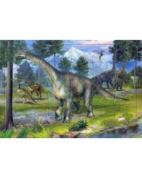 Пазл Динозавр Бронтозавр, 30 элементов